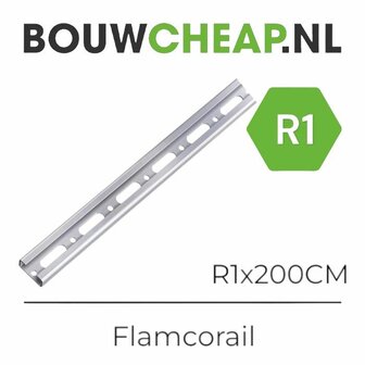 Flamco Montagerail R1 200cm - Verzinkt