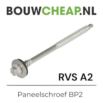 Paneelschroeven BP2 RVS A2 7,0/6.3x300mm - 100 Stuks