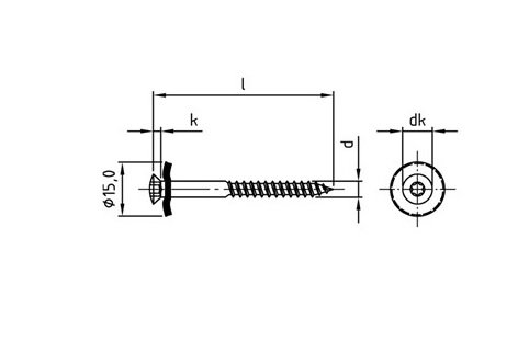 RVS Sprenglerschroeven 4,5x50 Ral 9010 wit - 100st