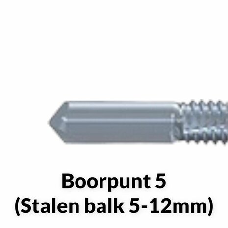 Paneelschroeven BP5 Verzinkt 5,5/6.3x200mm 16mm ring - 100 stuks